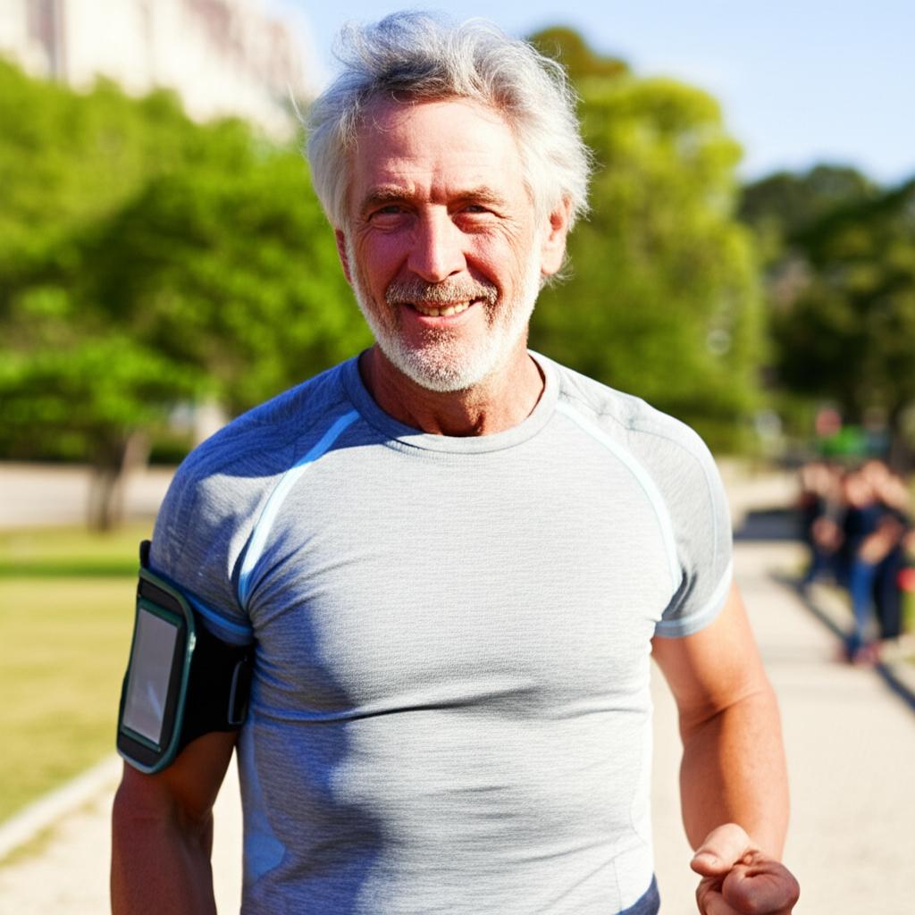 man looking healthy and energetic after recovery